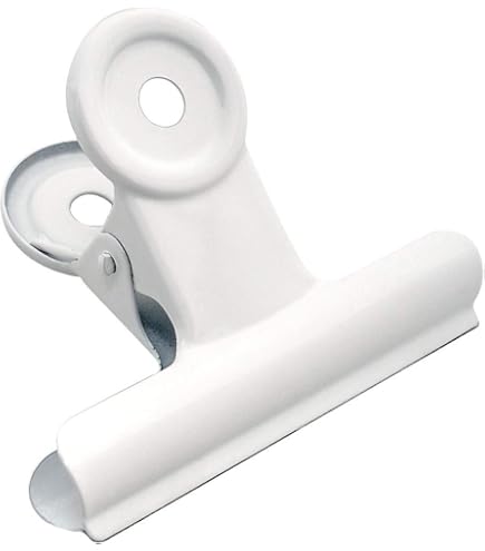 Amazon.com : HAHIYO 2inch White Bulldog Clips Metal File Hinge